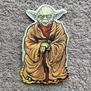 Vintage 1980 Star Wars Yoda stick-on decoration - unused!